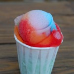 Rainbow Ice on Picnic Table 2sm