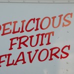 webDelicious Fruit Flavors Sign